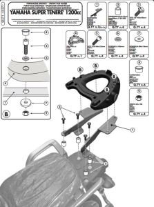 Givi SR371 Yamaha Xt 1200 Ze-Z Super Tenere Arka Çanta Demiri
