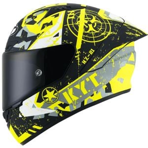 KYT NZ-RACE Kask Blazing Mat Sarı