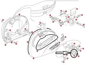Givi Z545 Çanta Logo Plakası