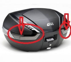 Givi Z4702Fr Çanta Reflektörü Alt Takım Gri