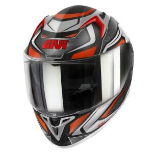 Givi 50.9 Atomic Kask Mat Siyah Gri Kırmızı