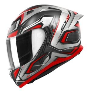 Givi 50.9 Atomic Kask Mat Siyah Gri Kırmızı