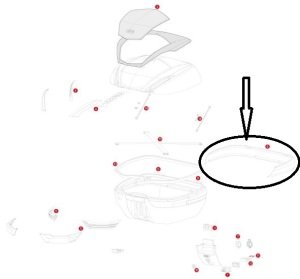 Givi Z4701A900R Çanta Gri Çıta
