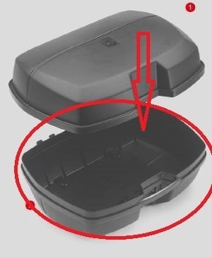 Givi Z45FNM Çanta Alt Kabuk Komple