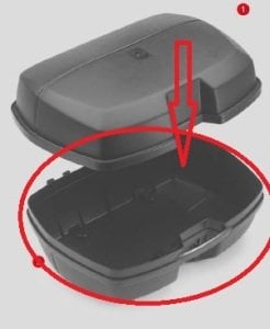 Givi Z45FNM Çanta Alt Kabuk Komple