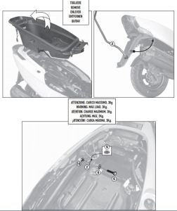 Givi SR6101 Kymco Grand Dink 125-300 Arka Çanta Demiri