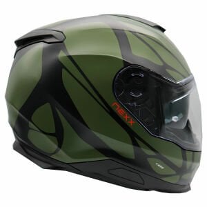 Nexx Y.100 Kask B-Side Mat Siyah Yeşil