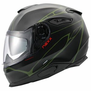 Nexx Y.100 Kask B-Side Mat Siyah Yeşil