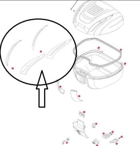 Givi Z3003R Çanta Reflektörü Takım
