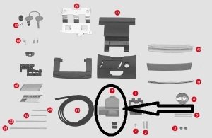 Givi Z282 Çanta Tabla Düğmesi