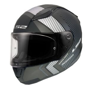 LS2 Rapid 2 Ekstra Mat Siyah-Gri Kask