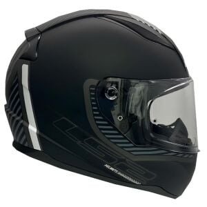 LS2 Rapid 2 Ekstra Mat Siyah-Gri Kask