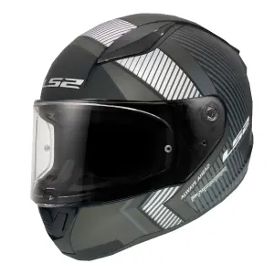LS2 Rapid 2 Kapalı Kask Extra Mat Siyah Gri