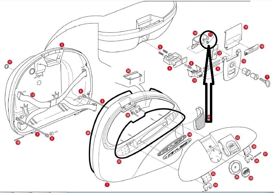 Givi Z236 Çanta Yayı