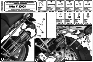 Givi PL684 Bmw R 1200GS Yan Çanta Demiri