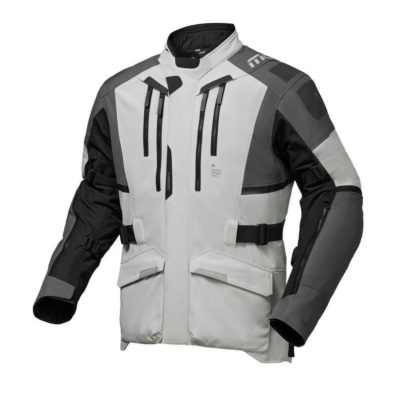 Modeka Striker III Waterproof Ceket Siyah Gri