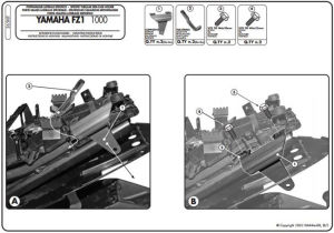 Givi 365Kit Yamaha FZ1 1000 Yan Çanta Demiri Bağlantı Kiti