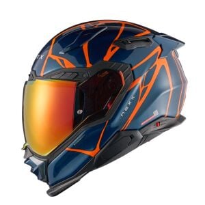 NEXX X.Wst 3 Kask B-Side Mat Mavi-Turuncu