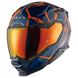 NEXX X.Wst 3 Kask B-Side Mat Mavi-Turuncu