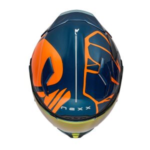 NEXX X.Wst 3 Kask B-Side Mat Mavi-Turuncu
