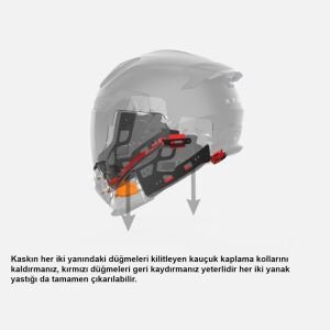 NEXX X.Wst 3 Kask B-Side Mat Mavi-Turuncu