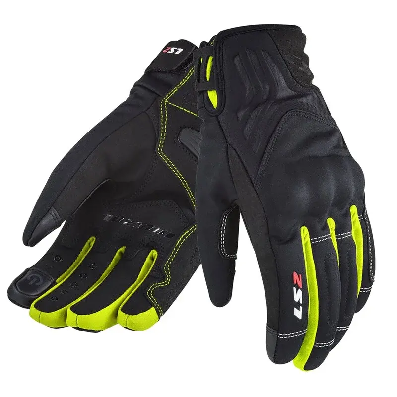 Ls2 Jet 2 Waterproof Kadın Eldiven Siyah-Neon Sarı