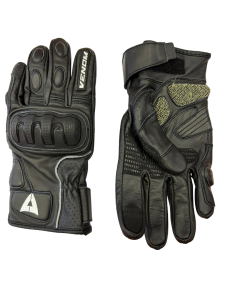 Venom D1 Deri Korumalı Kısa Eldiven Siyah