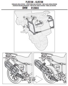 Givi PLR5108 Bmw R 1200 Gs - Adventure Yan Çanta Demiri