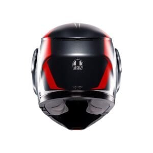 AGV Streetmodular Kask Resi Mat Gri Gümüş Kırmızı