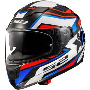 Ls2 Stream Evo Fast Kask Siyah Kırmızı Mavi
