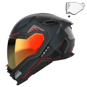 Nexx X.Wst 3 Kask Fluence Mat Gri Kırmızı