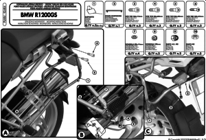 Givi PLR684 Bmw R 1200GS Yan Çanta Demiri