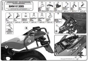 Givi PLR692 Bmw K 1200S - K 1300S Yan Çanta Demiri