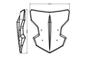 Puig 20334H Kawasaki ER-5 Ön Cam