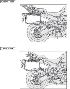 Givi PL2122Cam Yamaha Mt-09 Tracer (15) Yan Çanta Demiri
