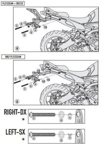 Givi PL2122Cam Yamaha Mt-09 Tracer (15) Yan Çanta Demiri