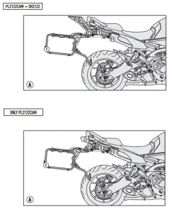 Givi PL2122Cam Yamaha Mt-09 Tracer (15) Yan Çanta Demiri