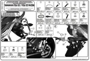 Givi PL360 Yamaha FZ6 S2 - FZ6 600 Fazer Yan Çanta Demiri
