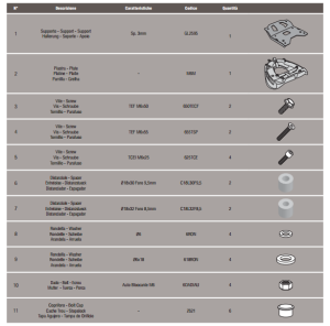 Givi SR4111Mm Kawasaki J300 Arka Çanta Demiri
