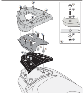 Givi SR4111Mm Kawasaki J300 Arka Çanta Demiri