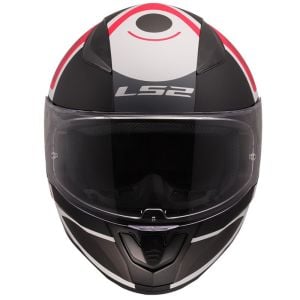 LS2 Rapid 2 Grid Mat Beyaz-Kırmızı Kask