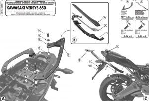 Givi 451FZ Kawasaki Versys 650 Arka Çanta Demiri