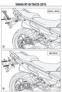 Givi PLR2122 Yamaha Mt-09 Tracer Yan Çanta Demiri