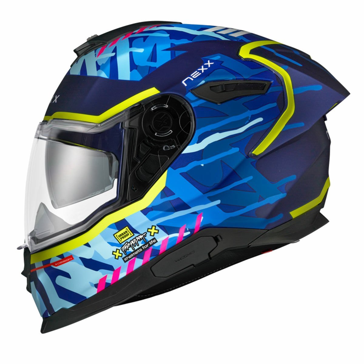 Nexx Y.100R Kask Urbangram Mat Siyah Kırmızı