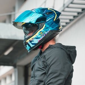 Nexx Y.100R Kask Urbangram Mat Siyah Kırmızı