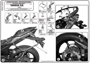Givi PLXR364 Yamaha Xj6 Diversion Yan Çanta Demiri