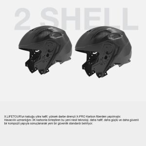 Nexx X.Lifetour Pro Mile Kask Beyaz Kırmızı