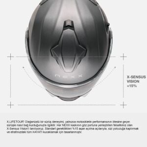Nexx X.Lifetour Pro Mile Kask Beyaz Kırmızı