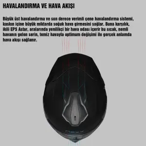 Nexx Y.100R Kask Baron Mat İndigo Mavi