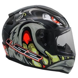 LS2 Rapid 2 Spox Gri-Kırmızı Kask